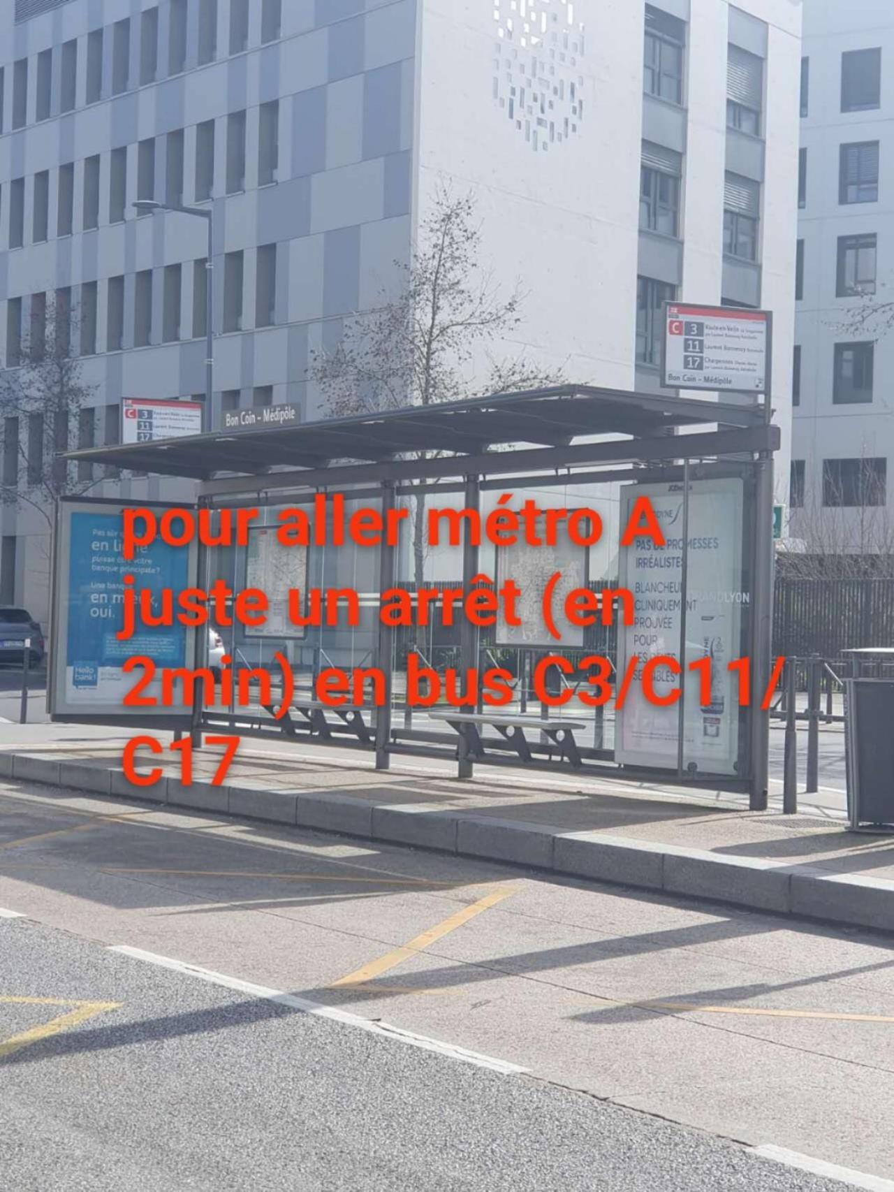 Medipole T2 Avec Un Garage Gratuit Sur Place, 16Min A Centre Ville Lyon En Metro A Villeurbanne Buitenkant foto